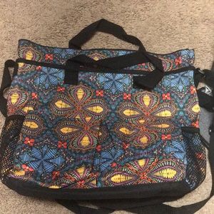 Crossbody organizing tote